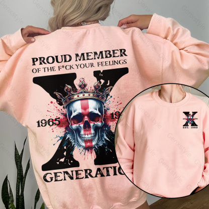Britain Funny Skull Generation X Crewneck