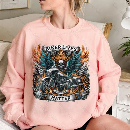 Generation X Biker Lives Matter Crewneck