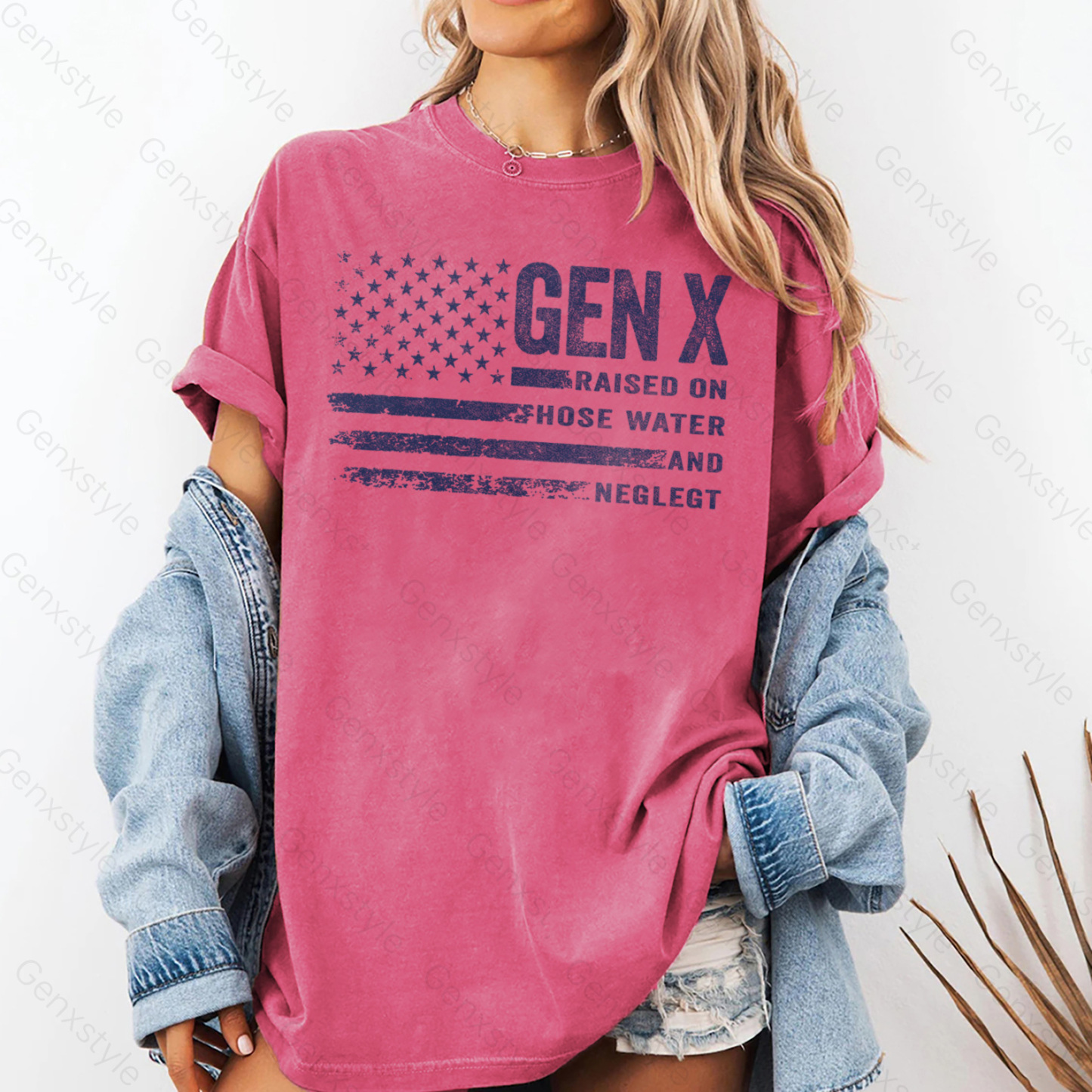 Washed Vintage Gen X Funny Quotes T-shirt