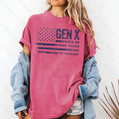 Washed Vintage Gen X Funny Quotes T-shirt