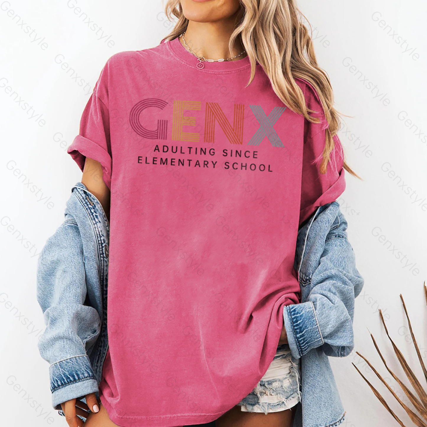 Washed Gen X Adulting Since Elementary School T-shirt