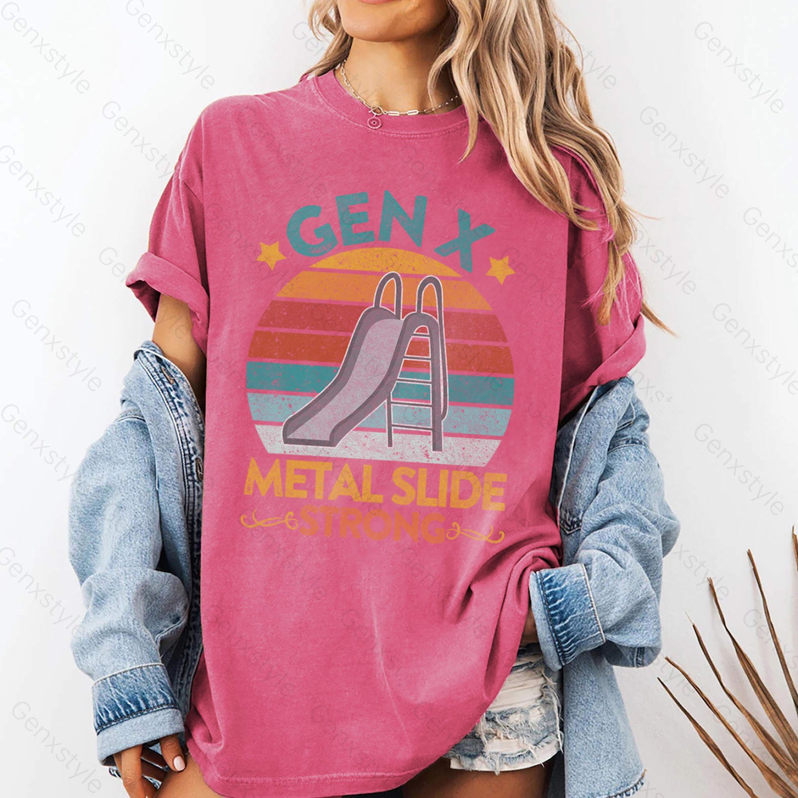 Washed Gen X Metal Slide A Strong T-shirt
