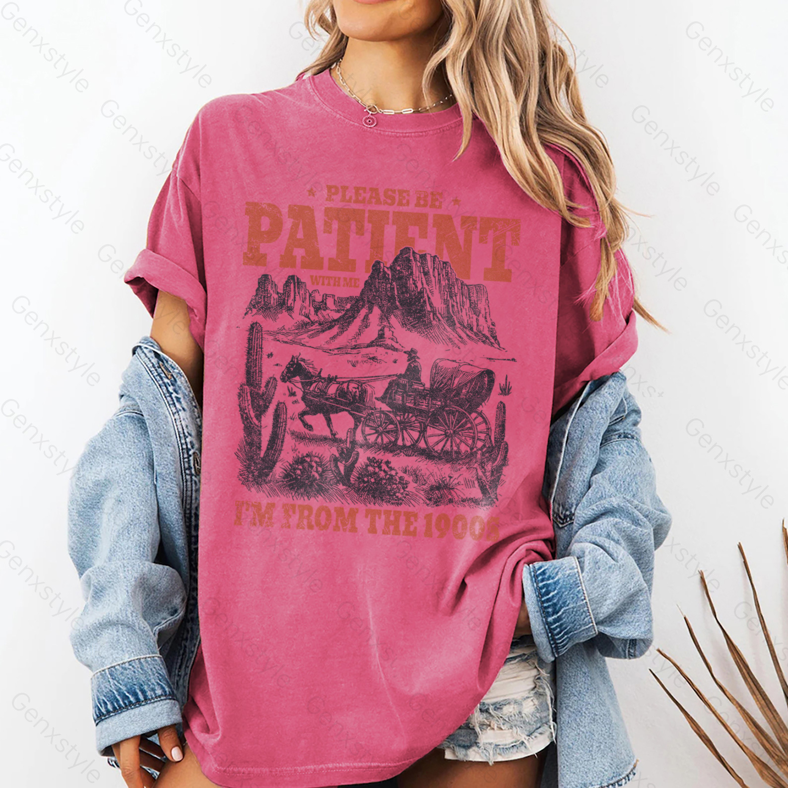 Washed Please Be Patient with Me, I'm From the 1902's - Print Unisex Shirt XXIII