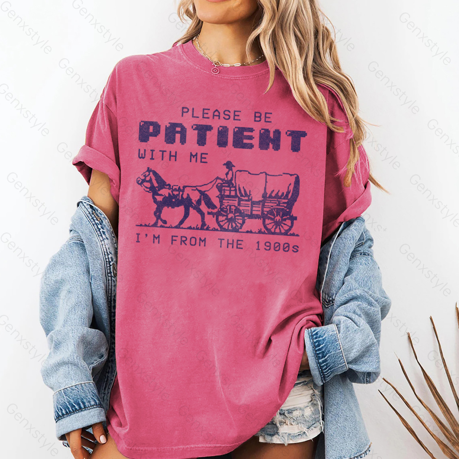 Washed Please Be Patient with Me, I'm From the 1903's - Print Unisex Shirt XXIV