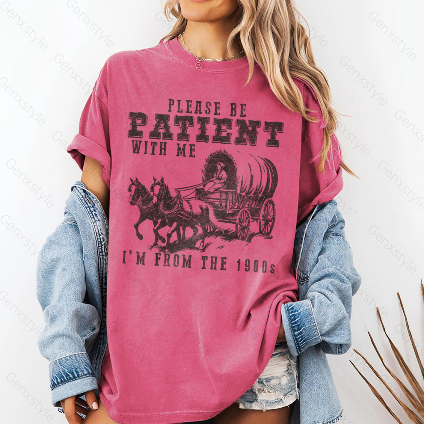 Washed Please Be Patient with Me, I'm From the 1904's - Print Unisex Shirt XXV