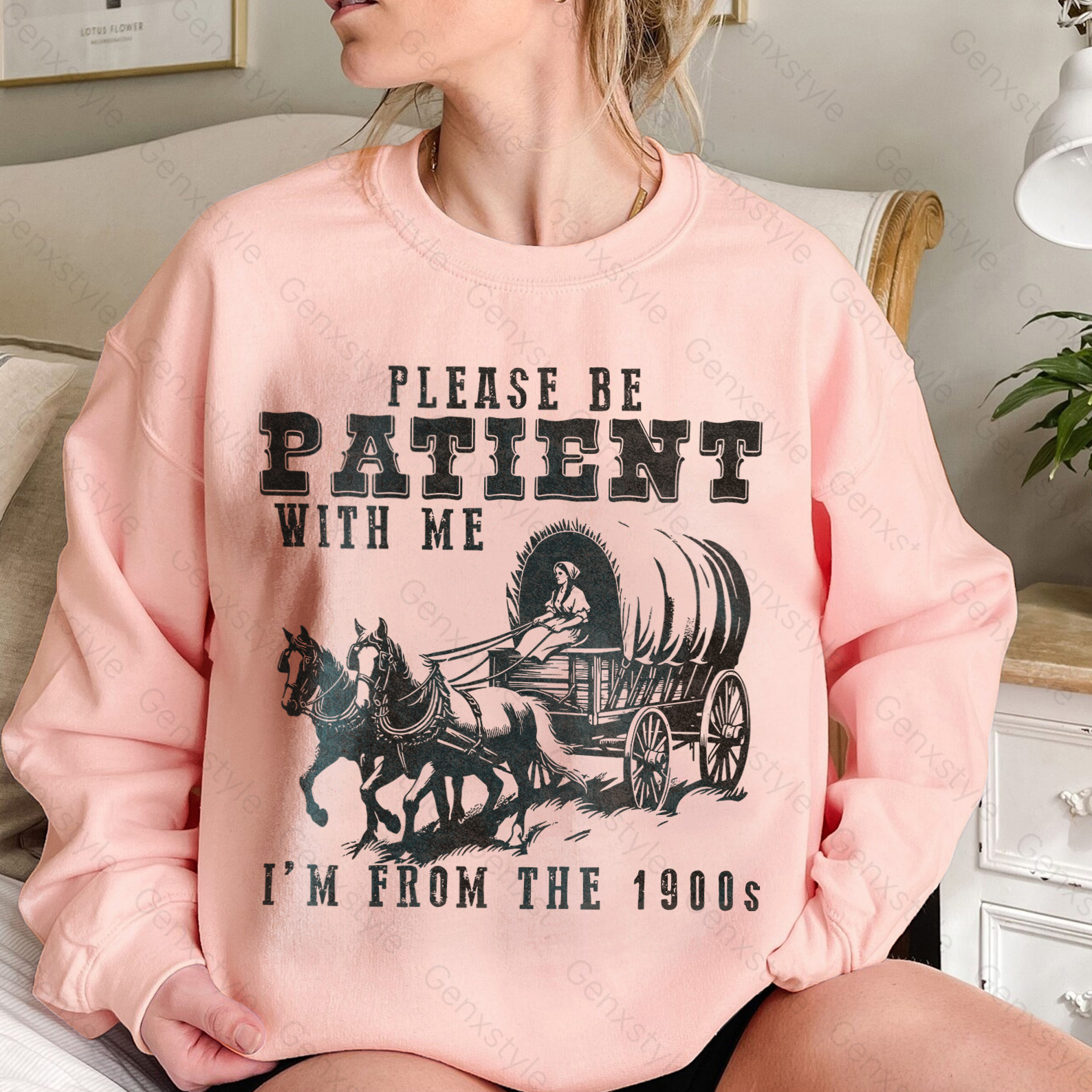 Please Be Patient with Me, I'm From the 1900's - Print Unisex Crewneck XXV