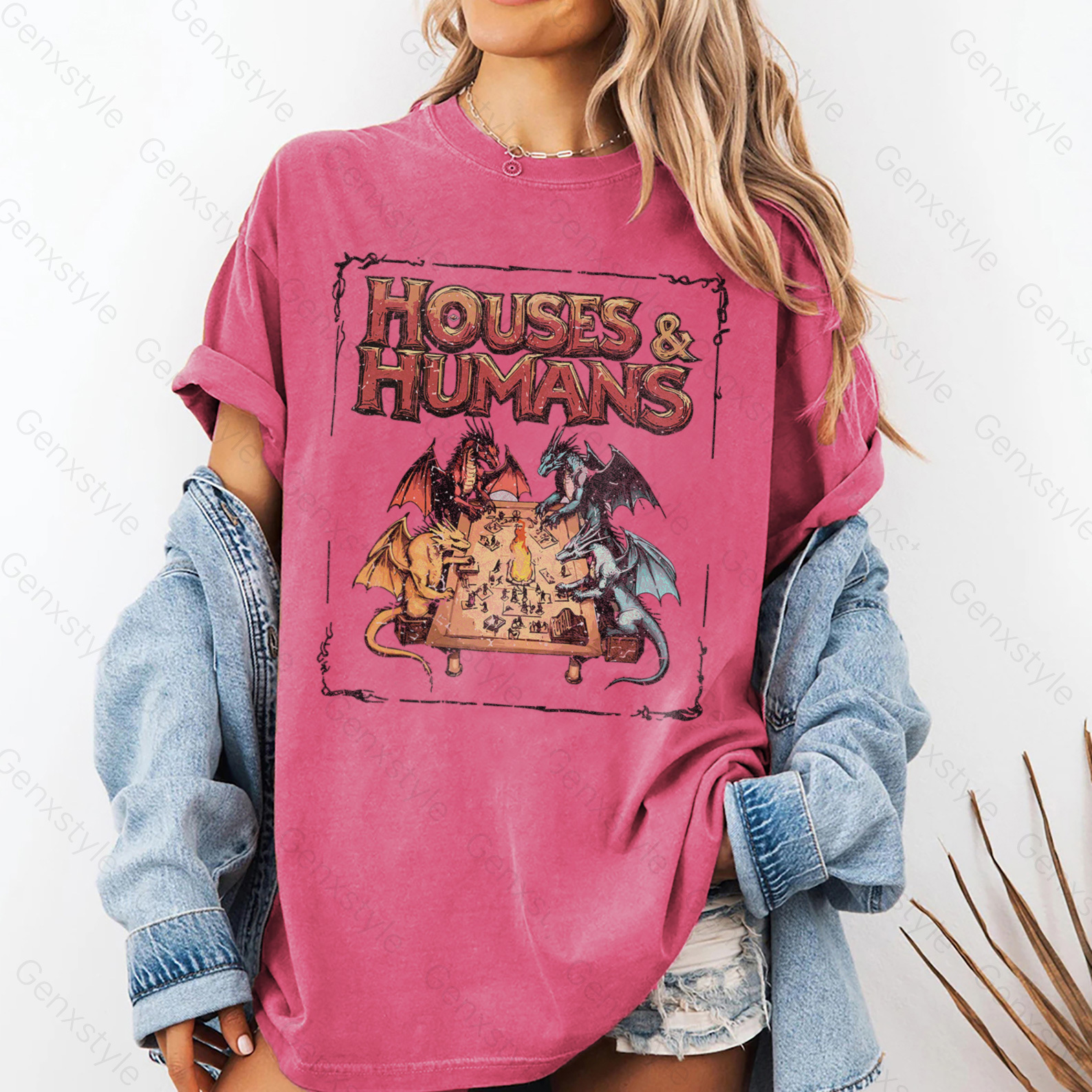 Washed Houses and Humans D&D T-shirt
