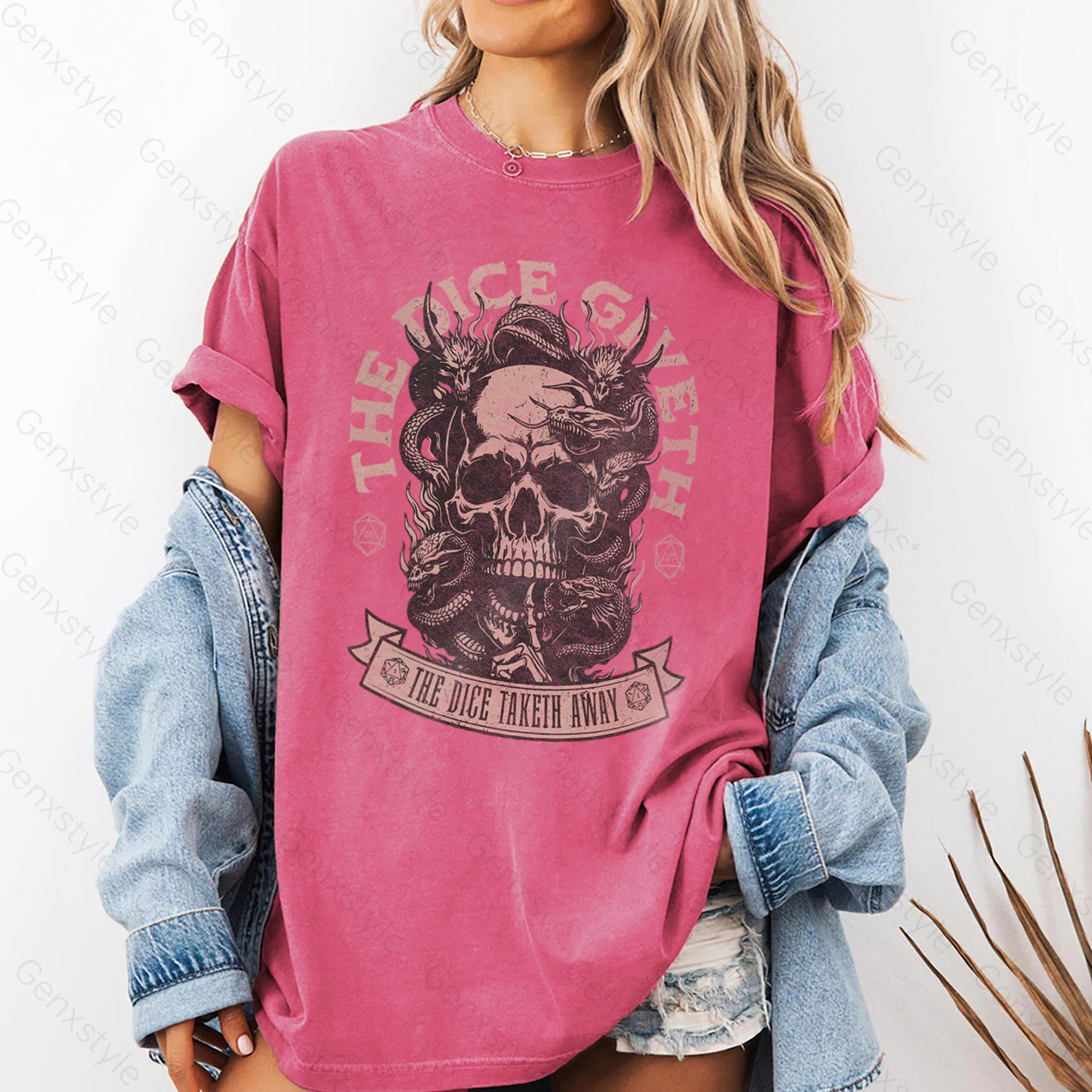 Washed The Dice Giveth and the Dice Taketh Away T-shirt