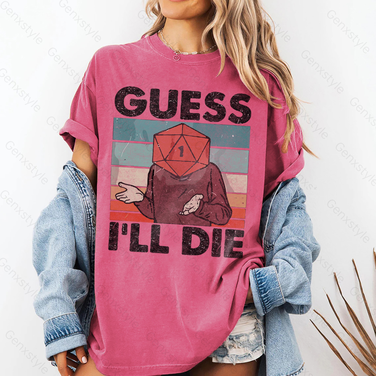 Washed Guess I'll Die D&D Vintage T-shirt