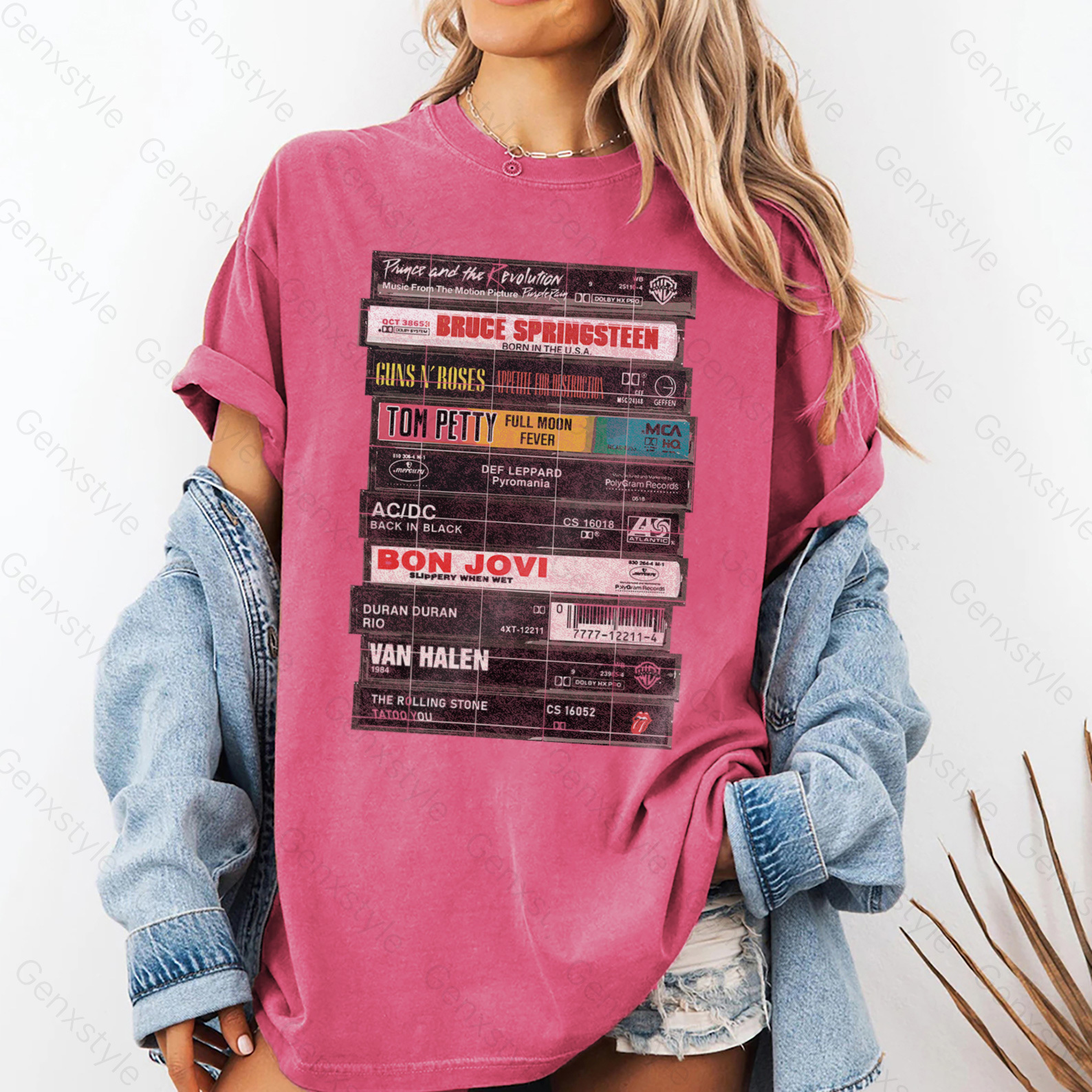 Washed Rock Cassettes Tape T-shirt