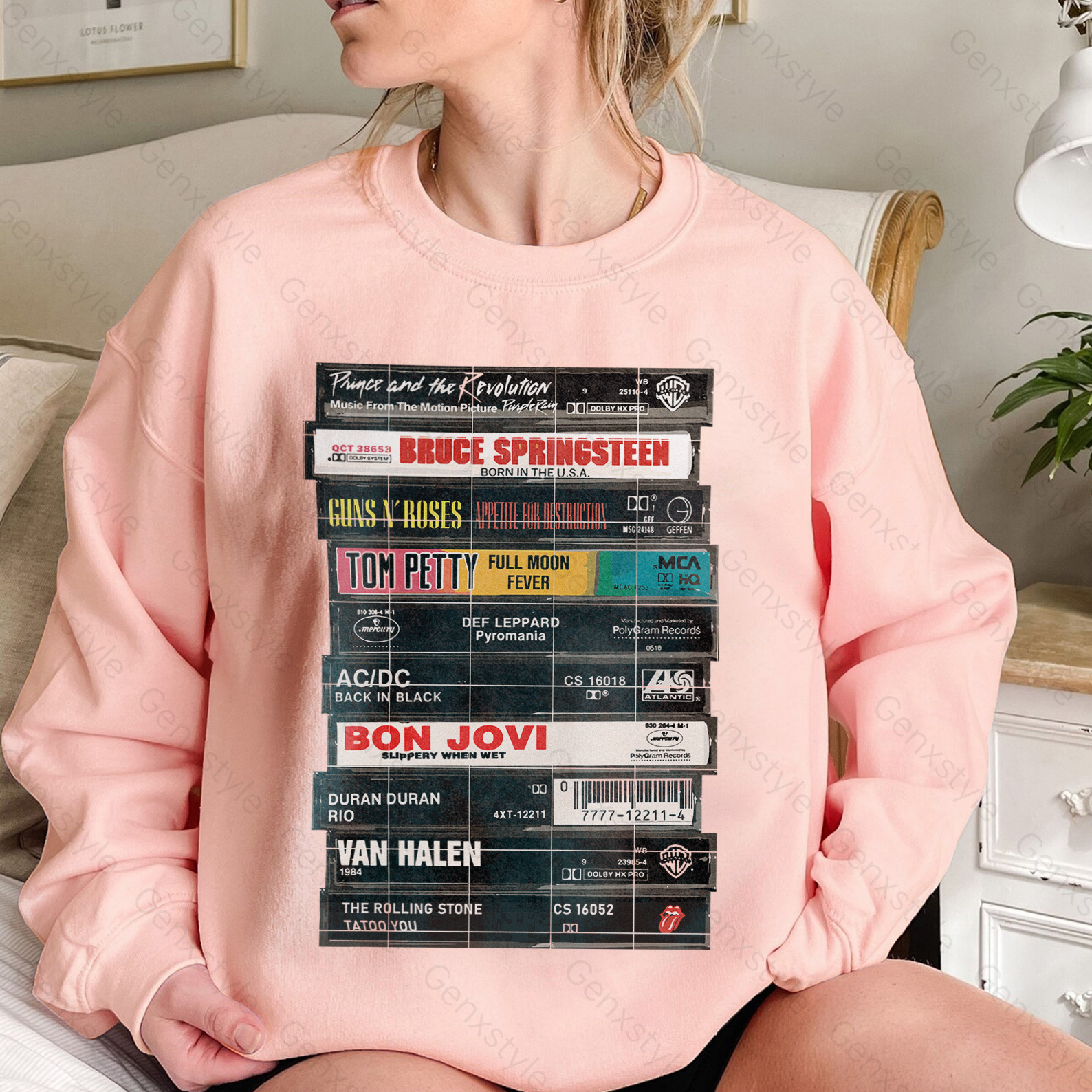 Rock Cassettes Tape Crewneck