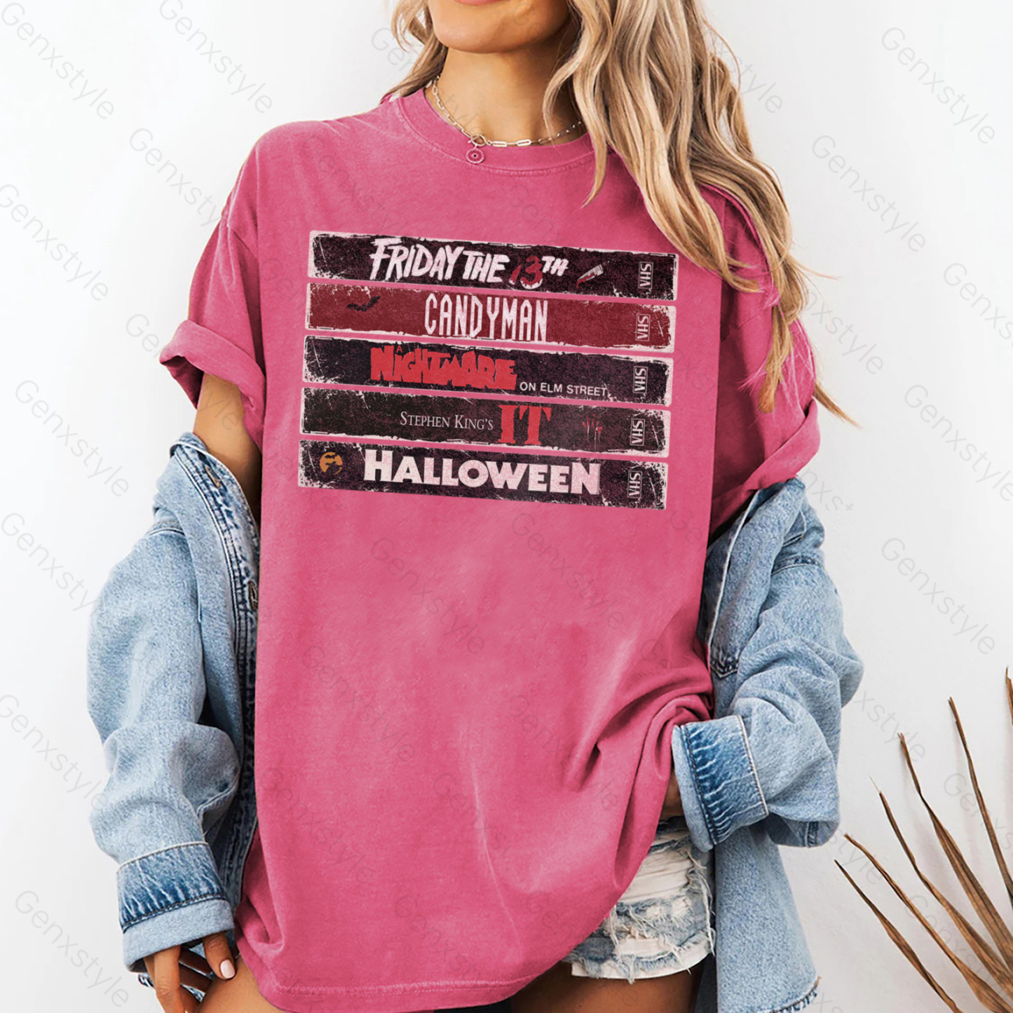 Washed 90s Halloween Horror Movie T-shirt
