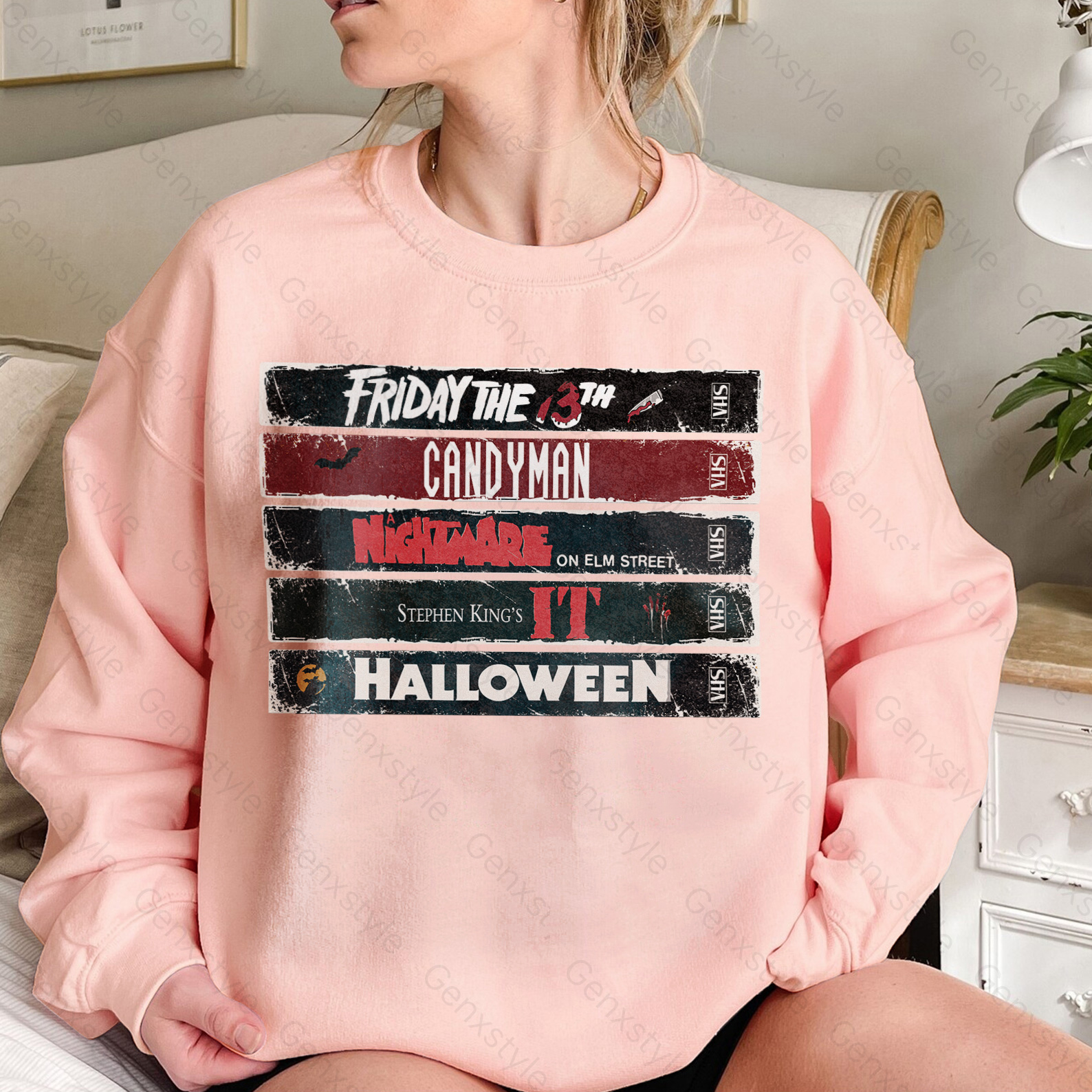 90s Halloween Horror Movie Crewneck