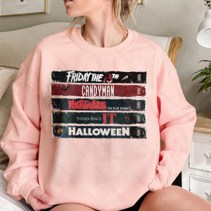 90s Halloween Horror Movie Crewneck