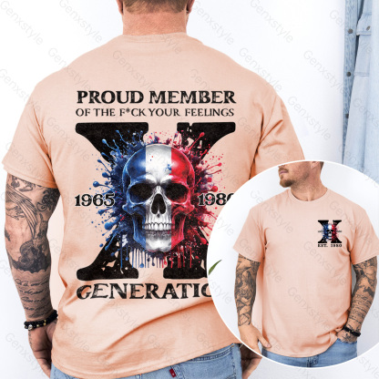 France Funny Skull Generation X T-shirt