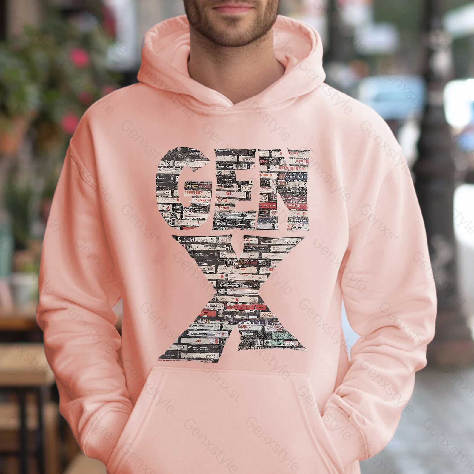 Gen X 80s Rock Cassettes Hoodie