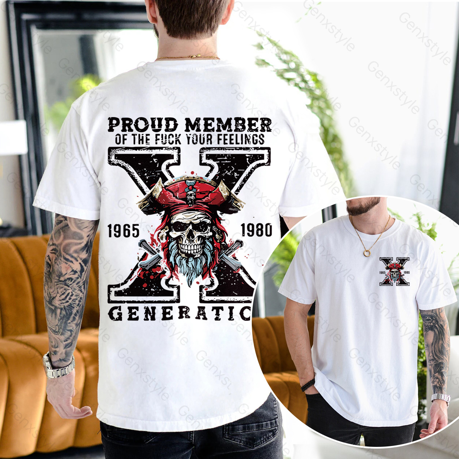 Generation X Skull Design T-shirt