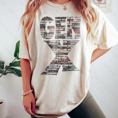 Washed Gen X 80s Rock Cassettes T-shirt