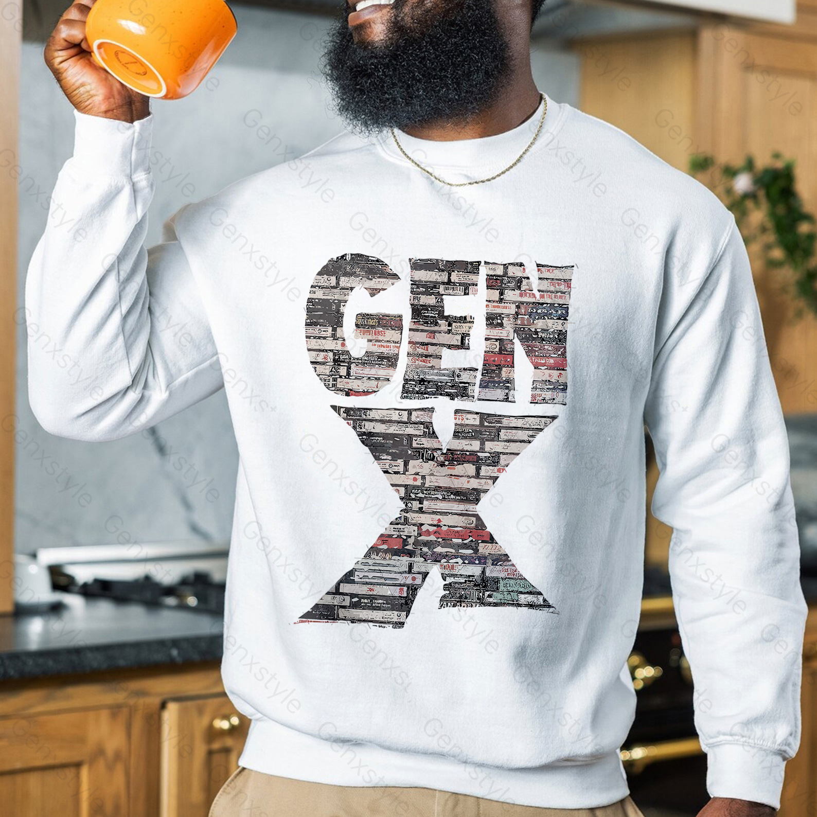 Gen X 80s Rock Cassettes Crewneck