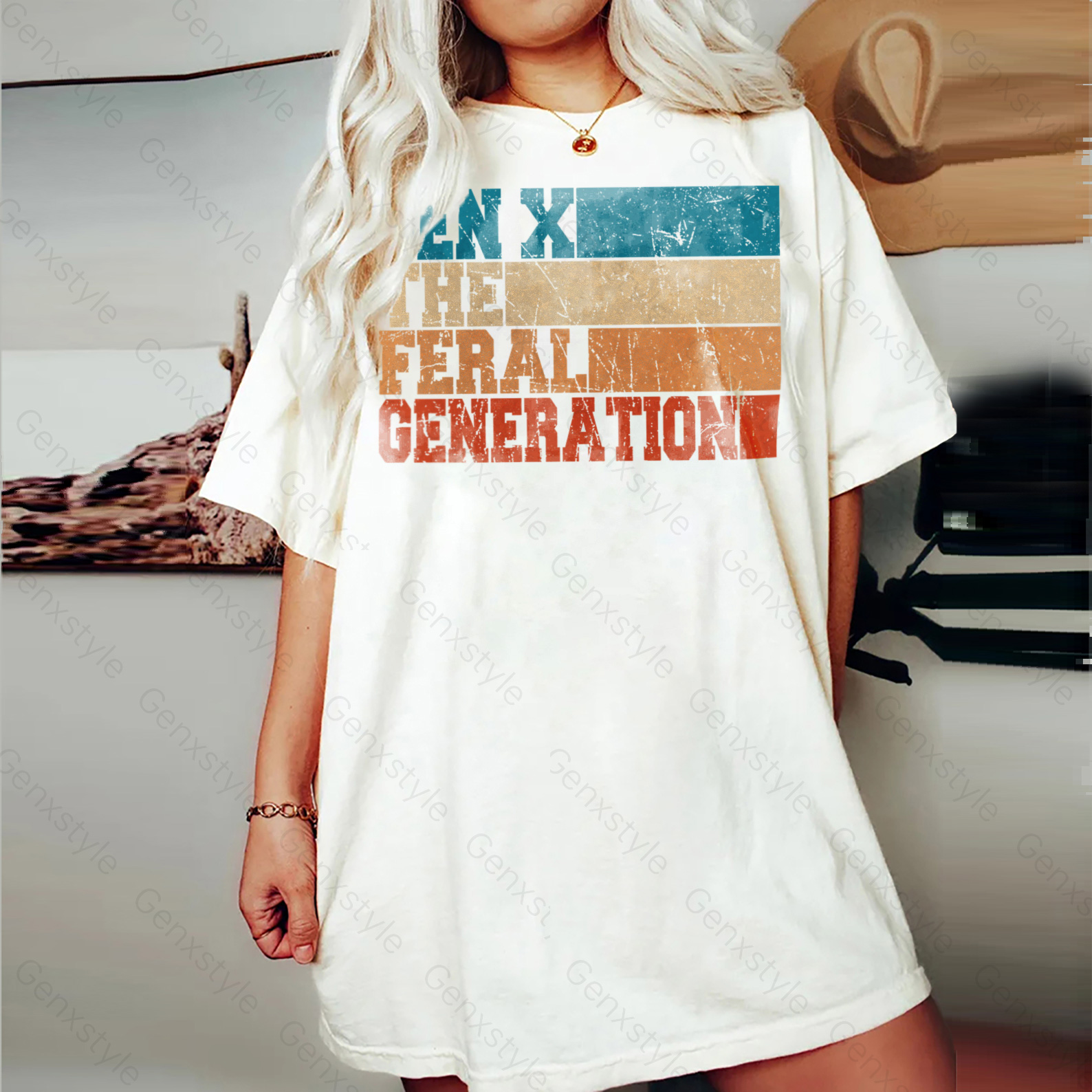 Washed Retro Vintage Gen X T-shirt