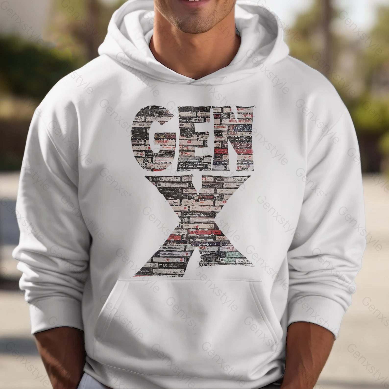 Gen X 80s Rock Cassettes Hoodie