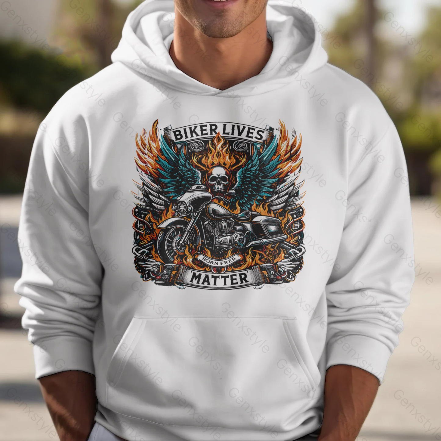 Generation X Biker Lives Matter Hoodie