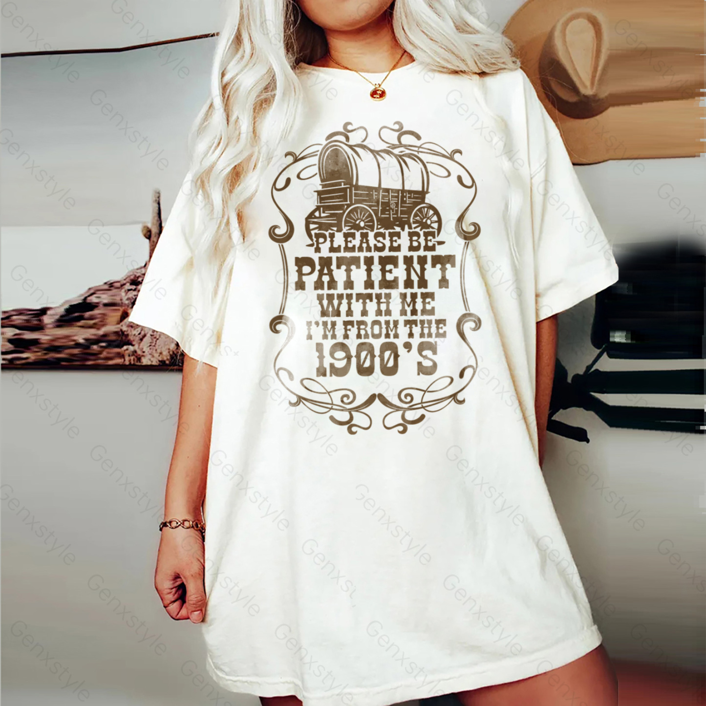 Washed Please Be Patient with Me, I'm From the 1901's - Print Unisex Shirt XXII