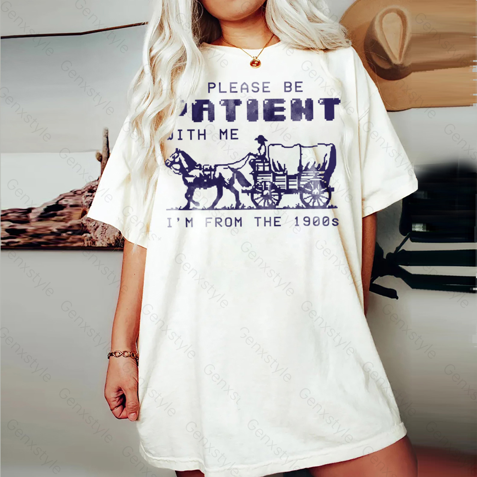 Washed Please Be Patient with Me, I'm From the 1903's - Print Unisex Shirt XXIV