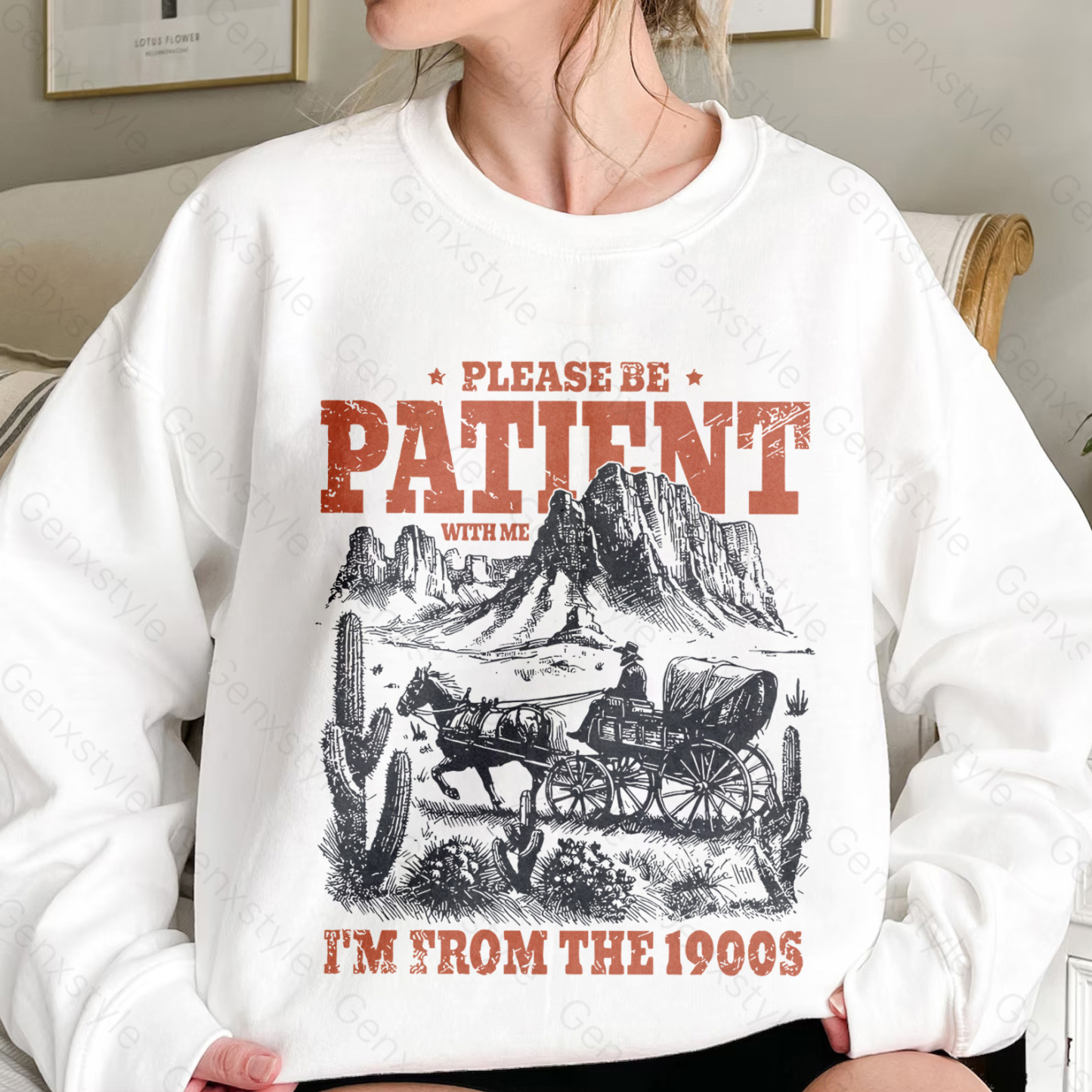 Please Be Patient with Me, I'm From the 1900's - Print Unisex Crewneck XXIII