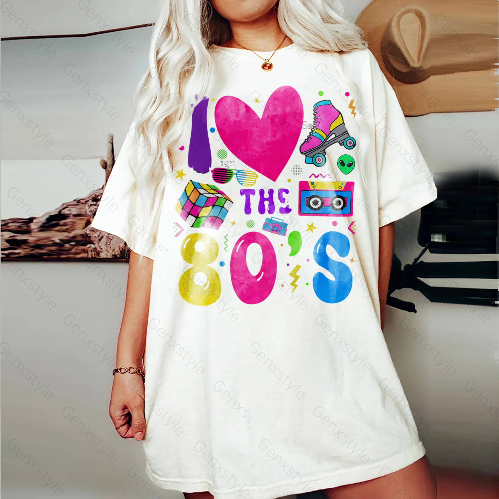 Washed I Love The 80s T-shirt