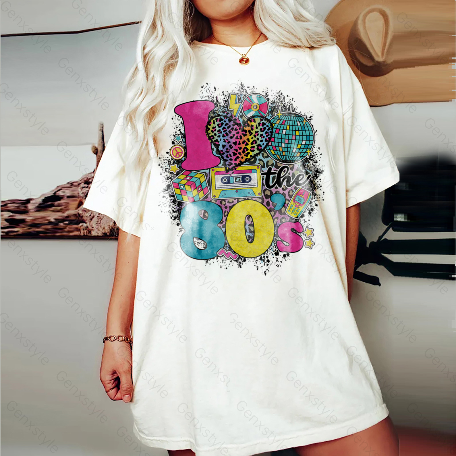 Washed Retro 80s T-shirt