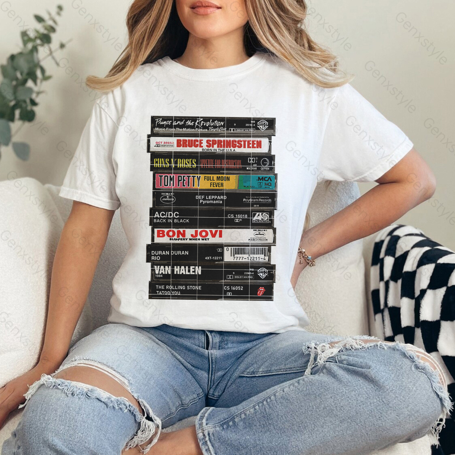 Rock Cassettes Tape T-shirt