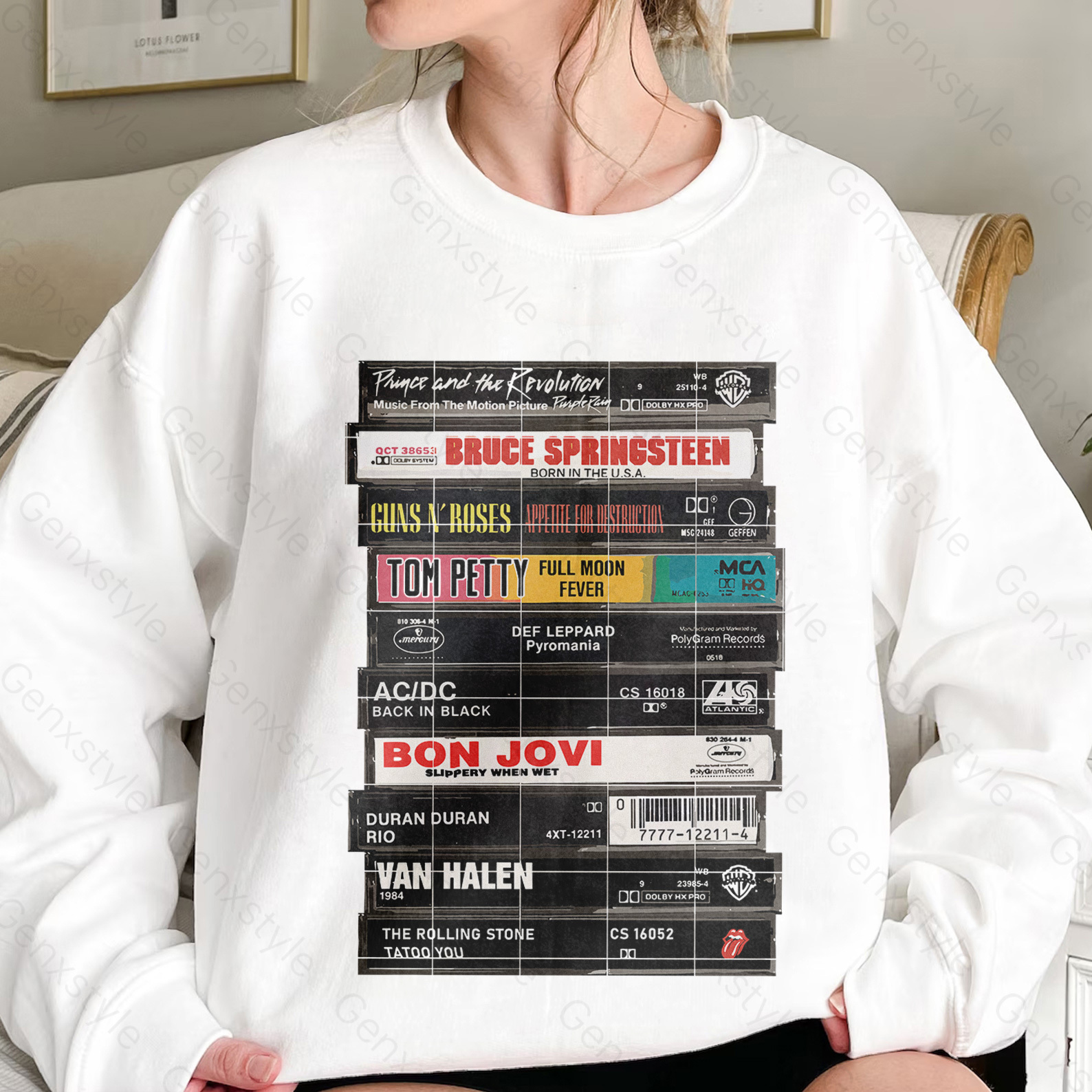 Rock Cassettes Tape Crewneck