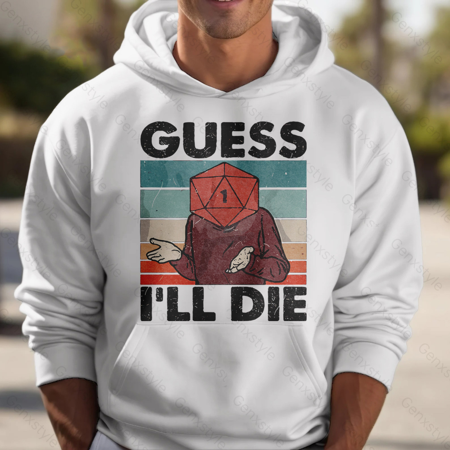 Guess I'll Die D&D Vintage Hoodie