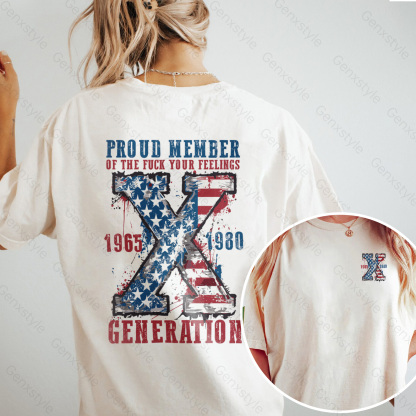 Washed Proud Member Fck Your Feelings Generation T-shirt