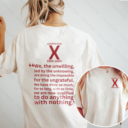 Washed Generation X We The Unwilling T-shirt