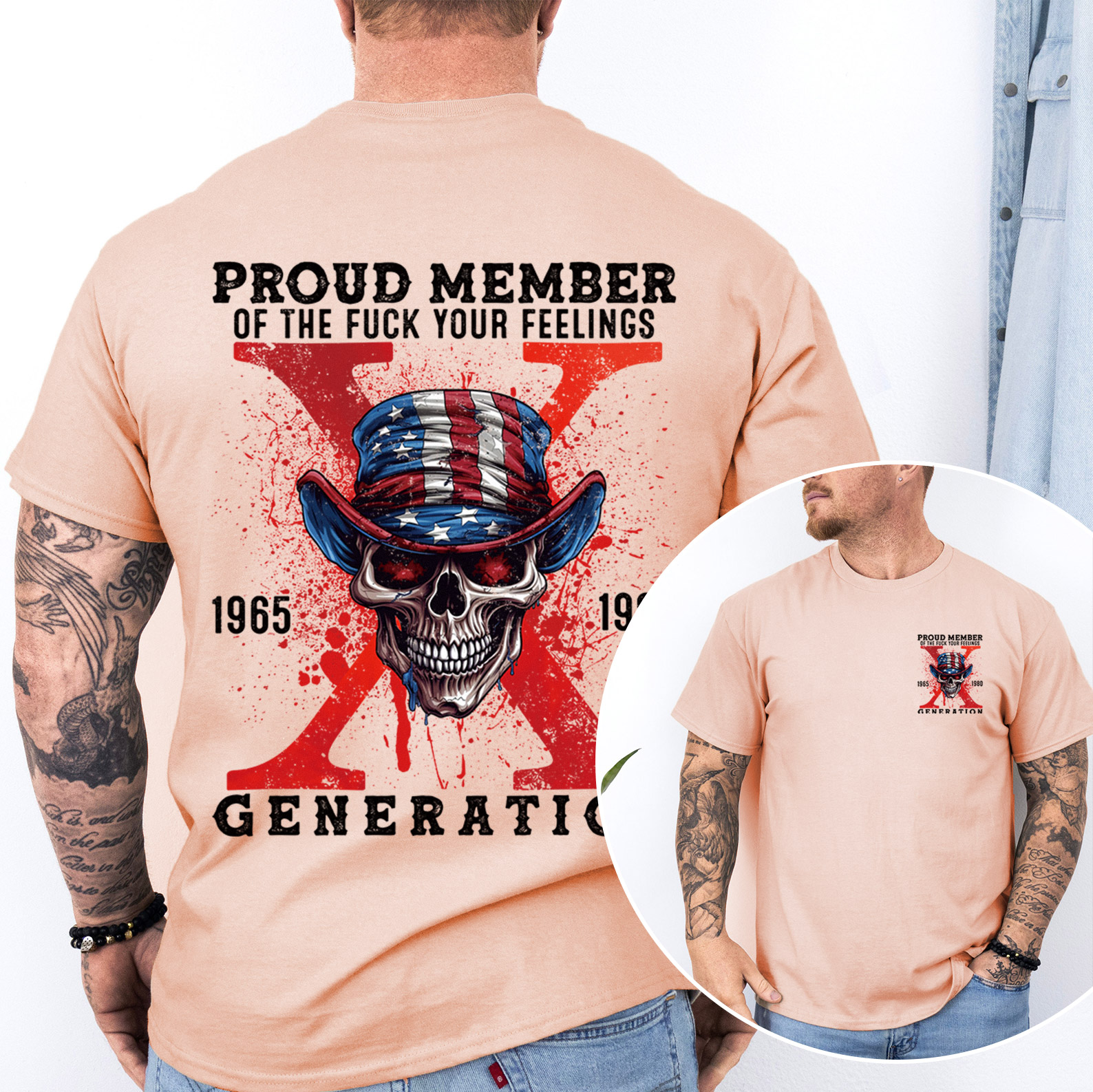 Proud Member Fck Your Feelings Generation X T-shirt