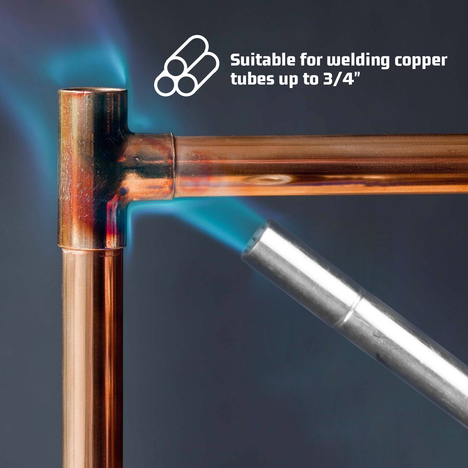  DOMINOX Propane Torch Head with Igniter, Trigger Start Soldering Torch Fuel By Propane, Map, Mapp Pro, Propane Torch Kit for Soldering, Brazing, Lighting, Melting and Cooking