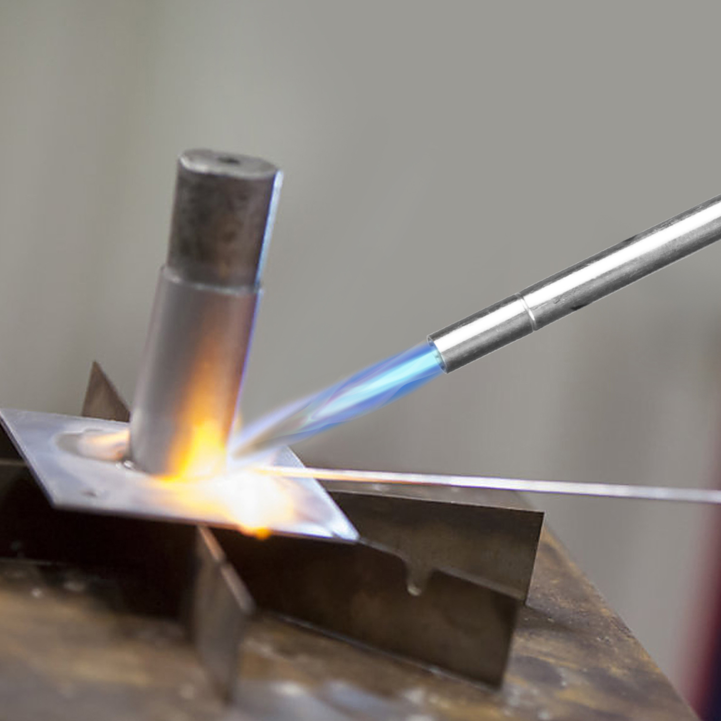  DOMINOX Propane Torch Head with Igniter, Trigger Start Soldering Torch Fuel By Propane, Map, Mapp Pro, Propane Torch Kit for Soldering, Brazing, Lighting, Melting and Cooking