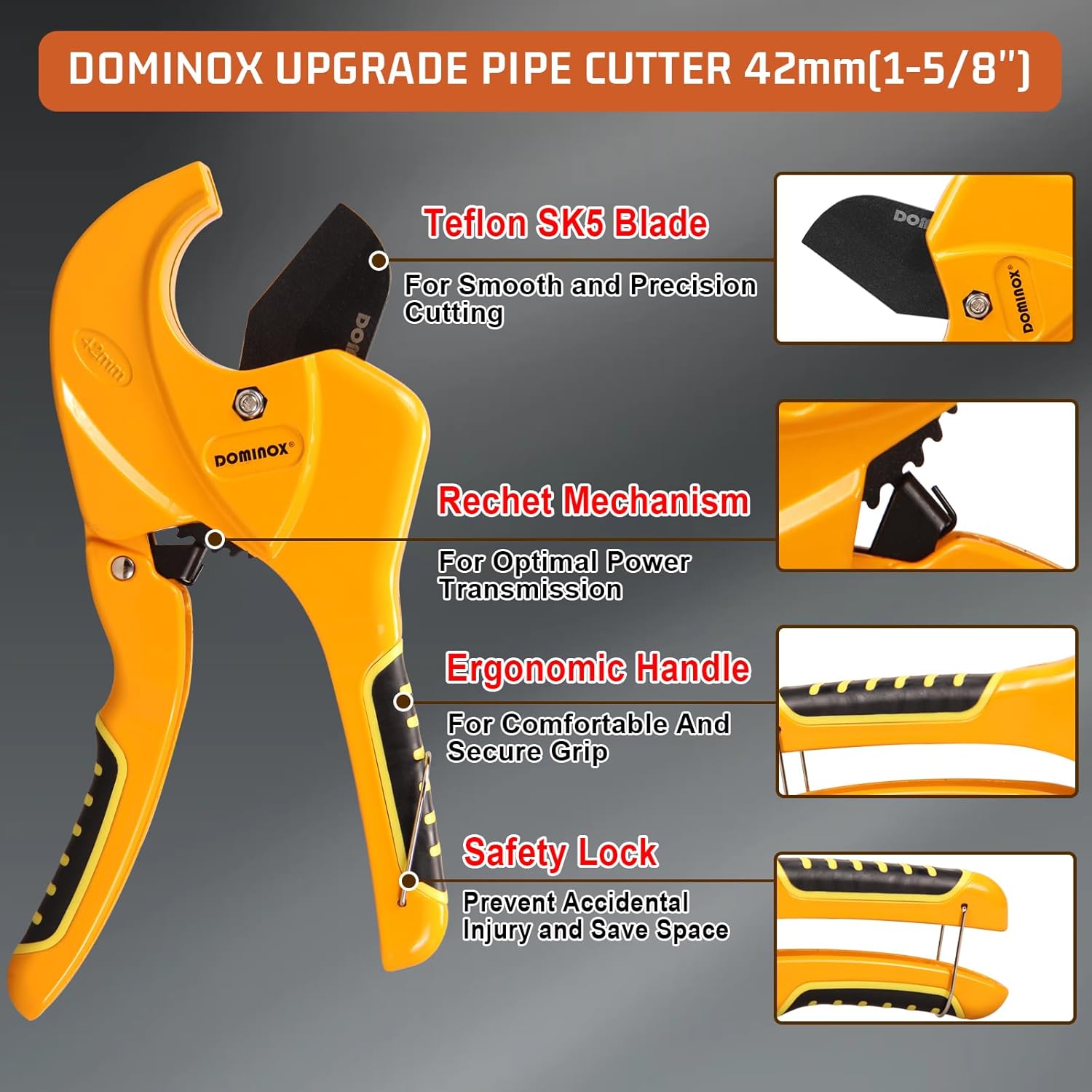 DOMINOX DM-339-42 1-5/8” Pipe Cutter