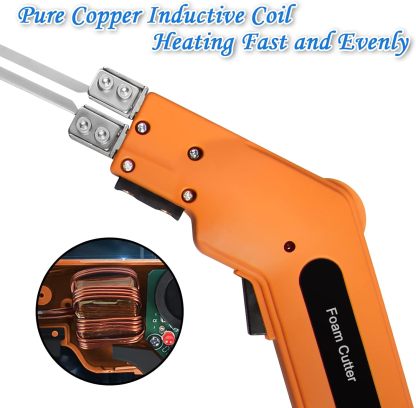 DOMINOX Hot Knife Foam Cutter, Foam Cutting Tool Kit, Heavy-duty Case Styrofoam Cutter for Cutting Foam Board Insulation, EPP, EPS, XPS, EVA, EPE, PU, KT Board, Sponge, Nylon