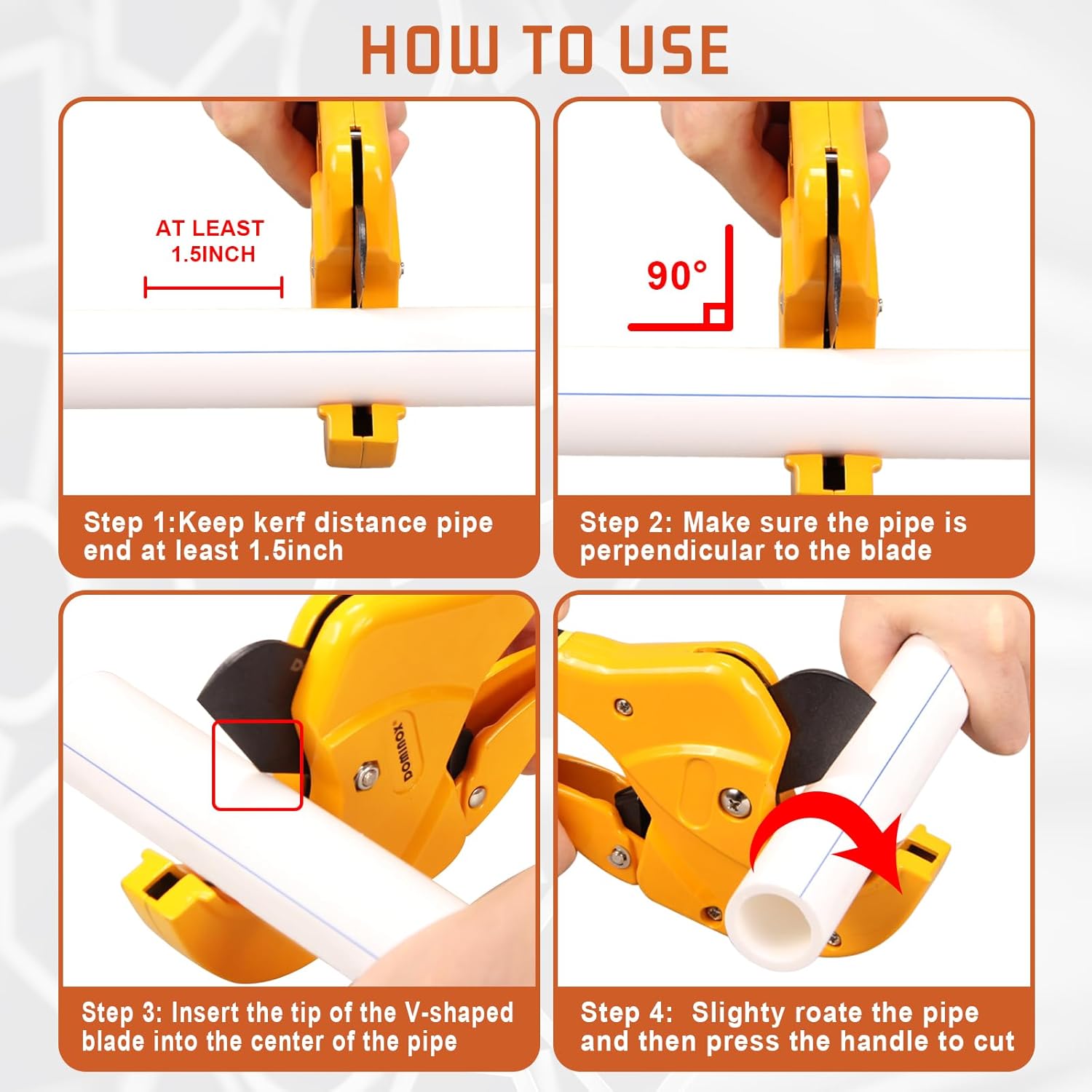 DOMINOX DM-339-42 1-5/8” Pipe Cutter