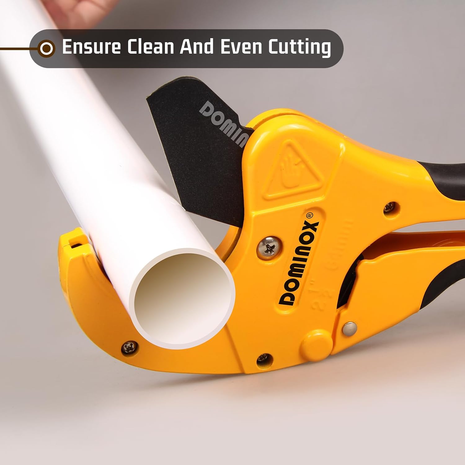  DOMINOX 2-1/2'' O.D. DM-317-64 Pipe Cutter, Professional Cutting PEX, PVC, and PPR Pipe, Etc, SK5 Blade and Aluminum Alloy Body, One-hand Rapid Cutting Tool for the Pipe