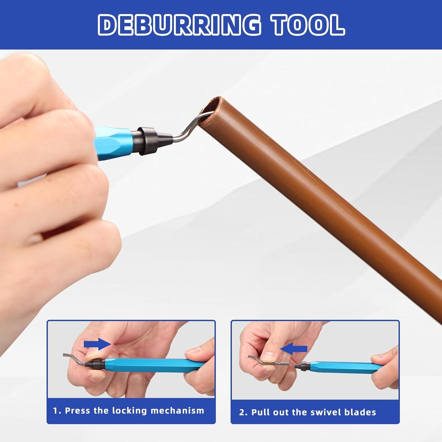 DOMINOX DM-CT-650 Tubing Cutter Kit, 3/16" to 2" (5-50mm) OD, Copper Pipe Cutter with Deburring Tool