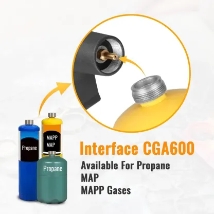 DOMINOX DM-022CGA-3 Propane Torch Head with 3 Nozzles, Propane Trigger Torch