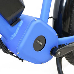 Bafang Mid Drive Motor. Blue Frame.