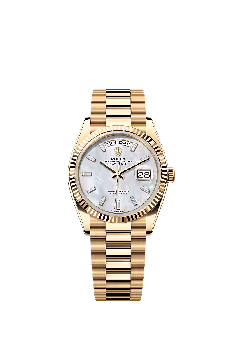Day-Date 36  Oyster, 36 mm, yellow gold  Reference 128238