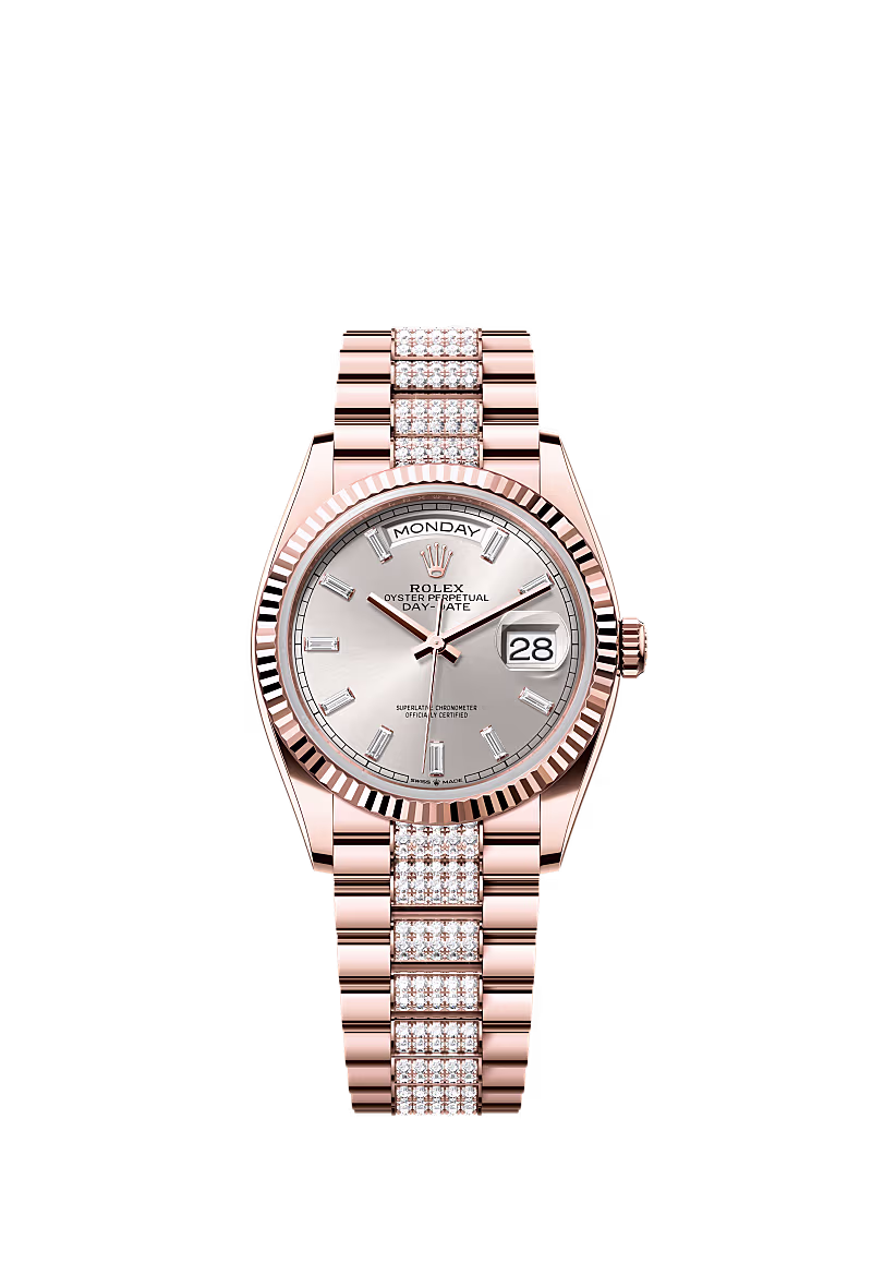 Day-Date 36  Oyster, 36 mm, Everose gold  Reference 128235