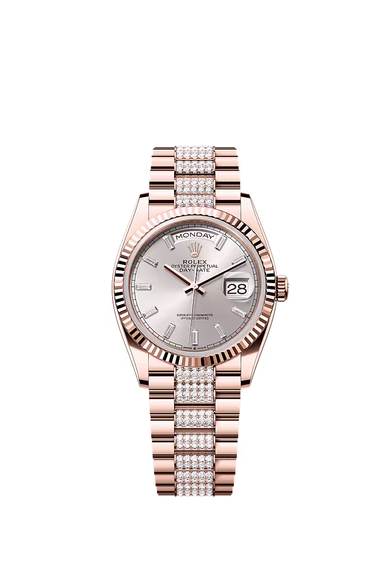 Day-Date 36  Oyster, 36 mm, Everose gold  Reference 128235