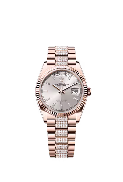 Day-Date 36  Oyster, 36 mm, Everose gold  Reference 128235